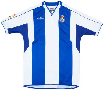 2002-03 Espanyol Home Shirt - 10/10 - (L.Boys)