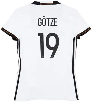 2015-16 Germany Home Shirt Gotze #19 - 10/10 - (Women's S)