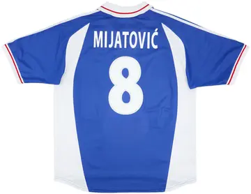 2000-01 Yugoslavia Home Shirt Mijatovic #8 - 10/10 - (XL)