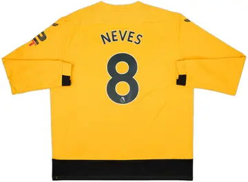 2022-23 Wolves Home L/S Shirt Neves #8 - 10/10 - (XXL)