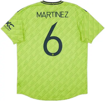 2022-23 Manchester United Authentic Third Shirt Martinez #6 - 10/10 - (L)