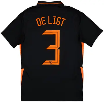 2020-22 Netherlands Away Shirt DeLigt #3 - 10/10 - (S)