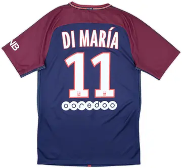 2017-18 Paris Saint-Germain Home Shirt Di Maria #11 - 10/10 - (S)