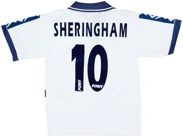 1995-97 Tottenham Home Shirt Sheringham #10 - 10/10 - (S)
