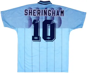 1991-94 Tottenham Third Shirt Sheringham #10 - 10/10 - (XXL)