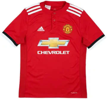 2017-18 Manchester United Home Shirt - 10/10 - (M.Boys)