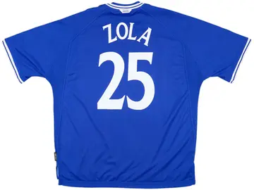 1999-01 Chelsea Home Shirt Zola #25 - 10/10 - (XXL)