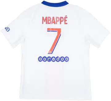 2020-21 Paris Saint-Germain Away Shirt Mbappe #7 (L)