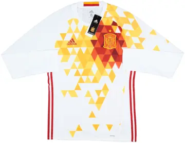 2016-17 Spain Player Issue Away L/S Shirt (L)