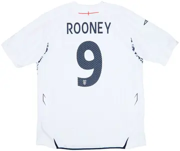 2007-09 England Home Shirt Rooney #9 (XL)