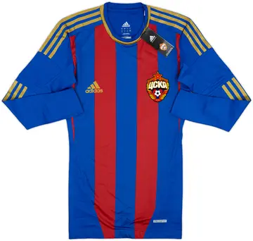2012 CSKA Moscow Player Issue TechFit Home L/S Shirt (S)