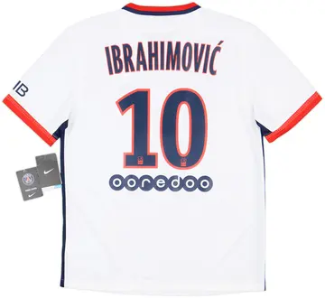 2015-16 Paris Saint-Germain Away Shirt Ibrahimovic #10 (M)