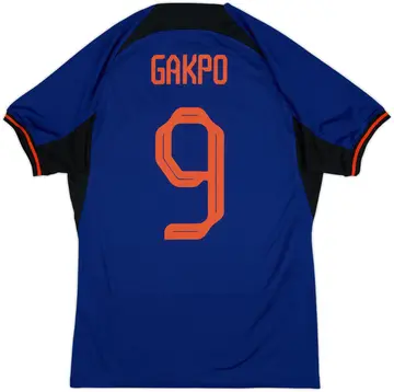 2022-23 Netherlands Away Shirt Gakpo #9 - 10/10 - (S)