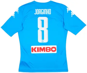 2016-17 Napoli Home Shirt Jorginho #8 - 10/10 - (M)