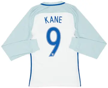 2016-17 England Player Issue Home L/S Shirt Kane #9 (S)