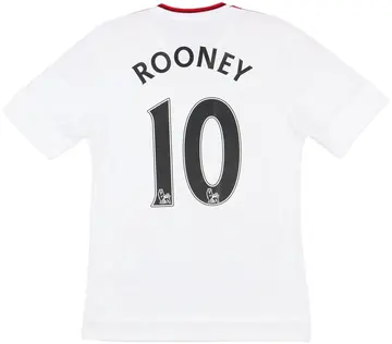 2015-16 Manchester United Away Shirt Rooney #10 - 10/10 - (XS)
