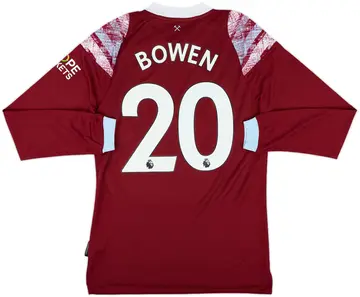 2022-23 West Ham Home L/S Shirt Bowen #20 - 10/10 - (S)