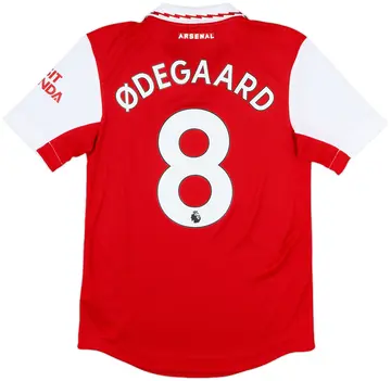 2022-23 Arsenal Authentic Home Shirt Odegaard #8 - 10/10 - (XS)