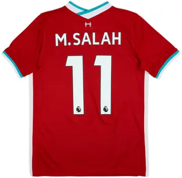 2020-21 Liverpool Home Shirt M.Salah #11 - 10/10 - (XL.Boys)