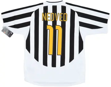 2003-04 Juventus Player Issue Home Shirt Nedved #11 (L)