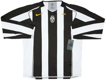 2004-05 Juventus Player Issue Home L/S Shirt (XXL)