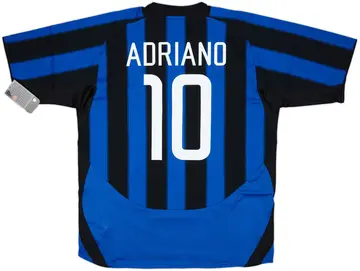 2003-04 Inter Milan Player Issue Home Shirt Adriano #10 (XL)