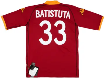 2002-03 Roma Home Shirt Batistuta #33 (3XL)