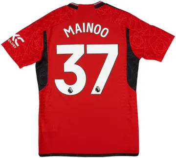 2023-24 Manchester United Authentic Home Shirt Mainoo #37 - 10/10 - (M)