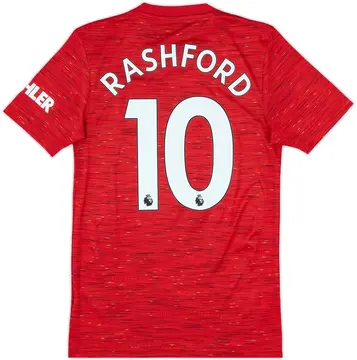2020-21 Manchester United Home Shirt Rashford #10 - 10/10 - (XS)