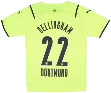 2021-22 Borussia Dortmund Authentic European Home Shirt Bellingham #22 (L)