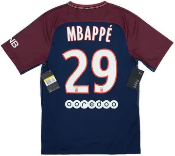 2017-18 Paris Saint-Germain Home Shirt Mbappe #29 (S)