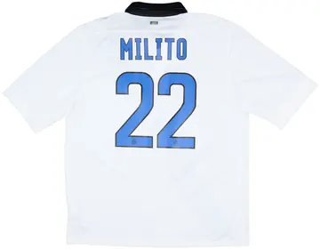 2011-12 Inter Milan Away Shirt Milito #22 (XL)