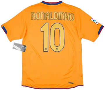 2006-08 Barcelona Away Shirt Ronaldinho #10 (M)