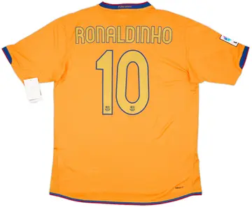2006-07 Barcelona Away Shirt Ronaldinho #10 (L)