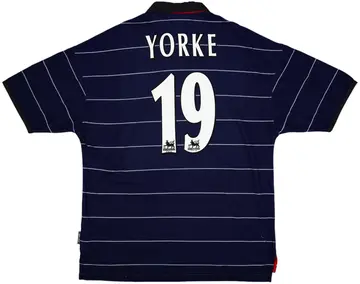 1999-00 Manchester United Away Shirt Yorke #19 (XL)