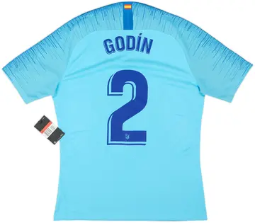 2018-19 Atletico Madrid Player Issue Away Shirt Godin #2 (L)
