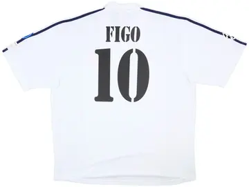 2001 Real Madrid Home Shirt Figo #10 (XXL)