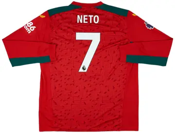 2023-24 Wolves Away L/S Shirt Neto #7 (XXL)
