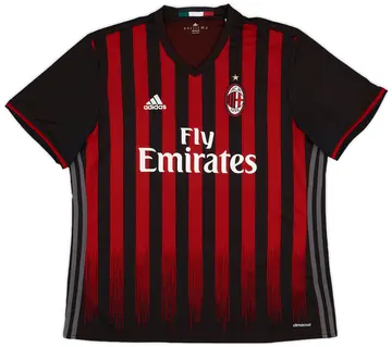 2016-17 AC Milan Home Shirt - 10/10 - (XL)