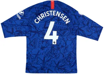 2019-20 Chelsea Home L/S Shirt Christensen #4 - 10/10 - (M)