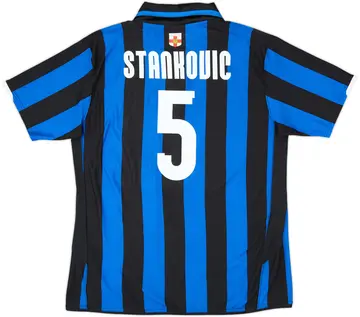 2007-08 Inter Milan Centenary Home Shirt Stankovic #5 - 10/10 - (XXL)