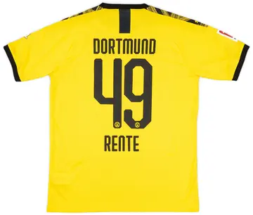 2019-20 Borussia Dortmund Home Shirt Rente #49 (L)