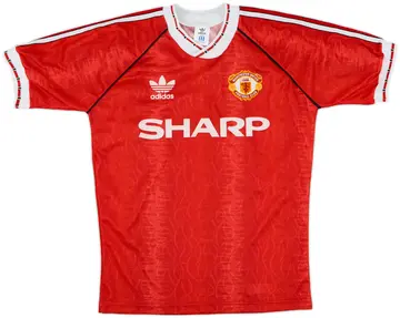 1990-92 Manchester United Home Shirt - 10/10 - (S)