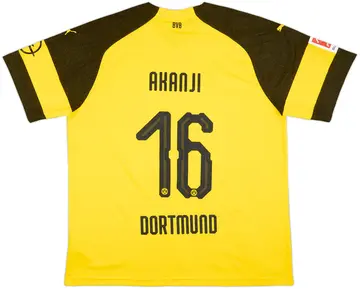 2018-19 Borussia Dortmund Home Shirt Akanji #16 - 10/10 - (3XL)