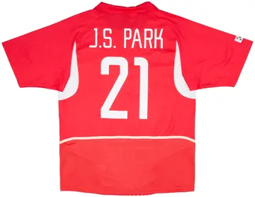 2002-03 South Korea Home Shirt J.S.Park #21 - 10/10 - (XL)