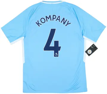 2017-18 Manchester City Home Shirt Kompany #4 (M)