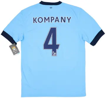 2014-15 Manchester City Home Shirt Kompany #4 (M)