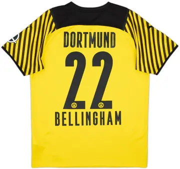 2021-22 Borussia Dortmund Home Shirt Bellingham #22 - 10/10 - (M)