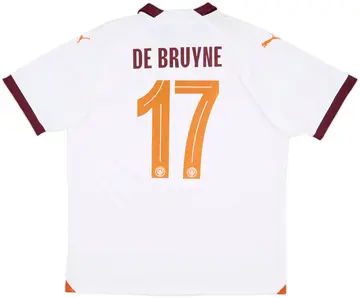 2023-24 Manchester City Away Shirt De Bruyne #17 (L)