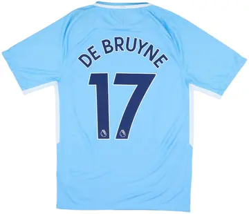 2017-18 Manchester City Home Shirt De Bruyne #17 (S)